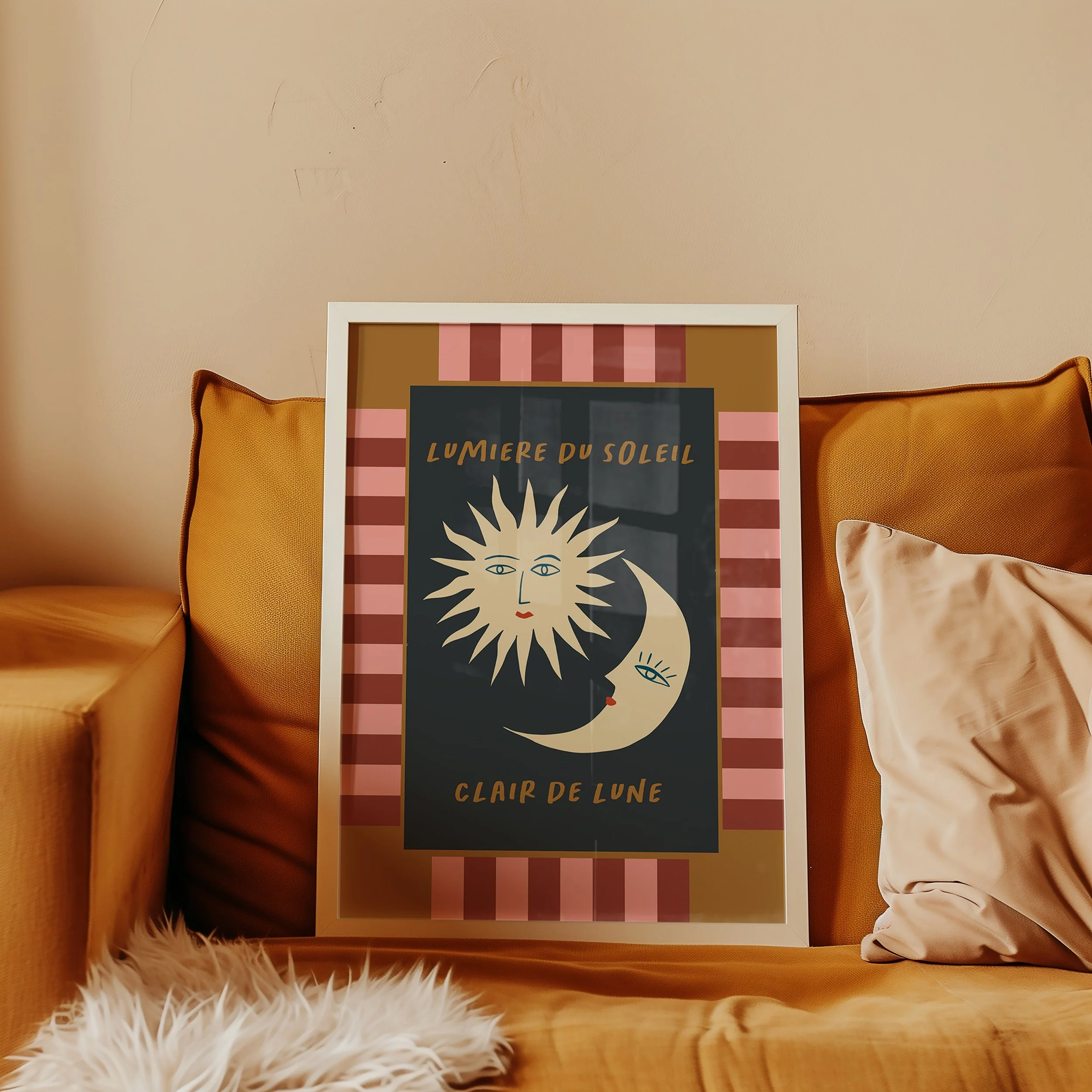 Lumière du Soleil et Clair de Lune Sun and Moon print